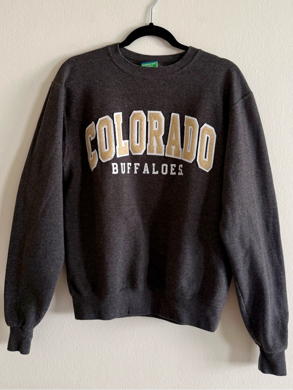 Colorado Buffaloes Dark Gray Crewneck Sweatshirt